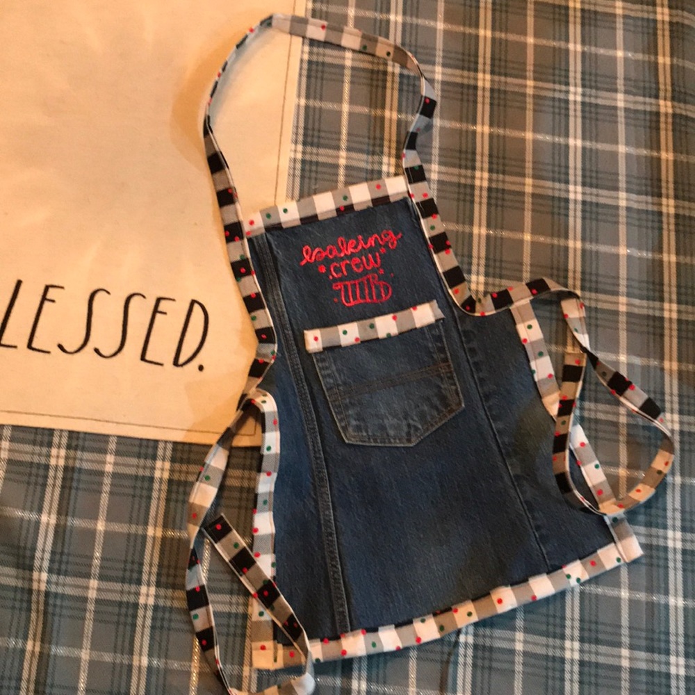 Recycled Jeans Denim Toddler Apron